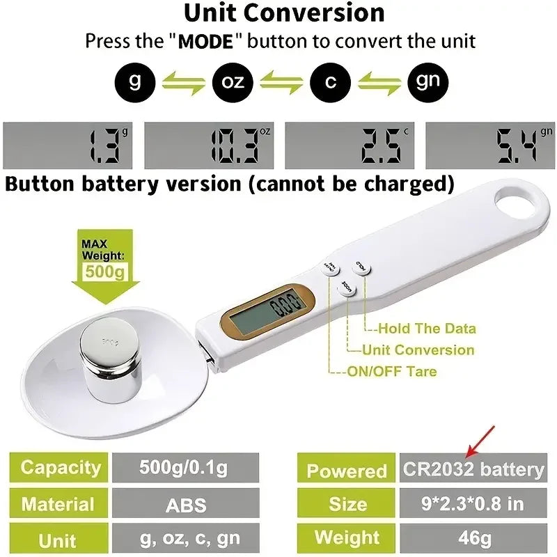WeighPro™ Digital Spoon Scale – Perfect Precision Every Time